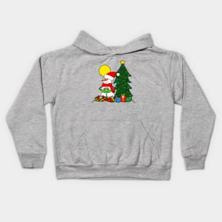 Sato Family Cute Snowman Christmas Kids Hoodie